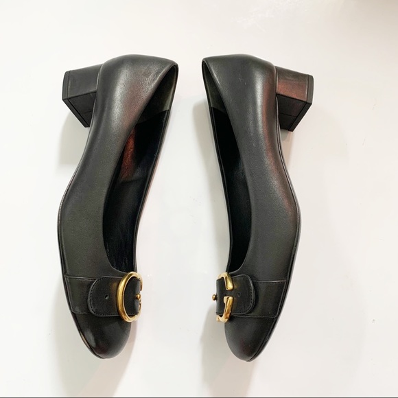 Gucci Sachalin Logo Low-heeled Round Toe Pump - Picture 4 of 13